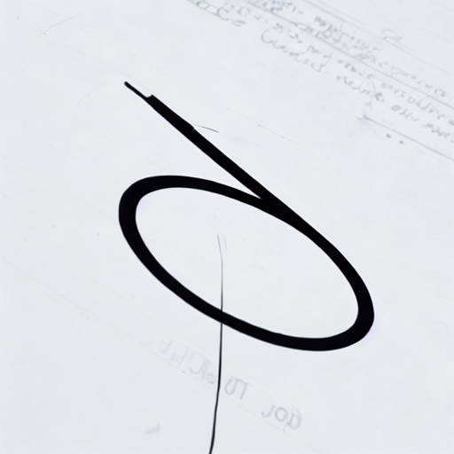 AI image generated of A black circle with a black line through it.