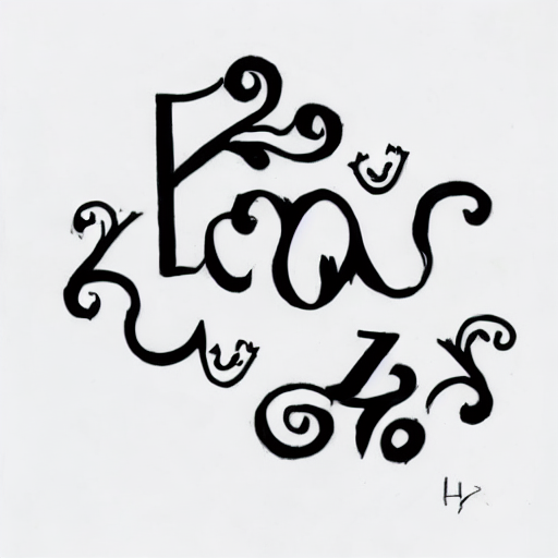AI image generated of A drawing of a letter Z in black.