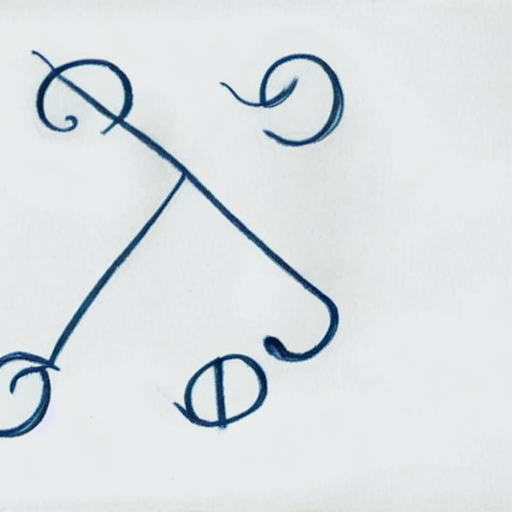 AI image generated of A drawing of a word that starts with the letter O.