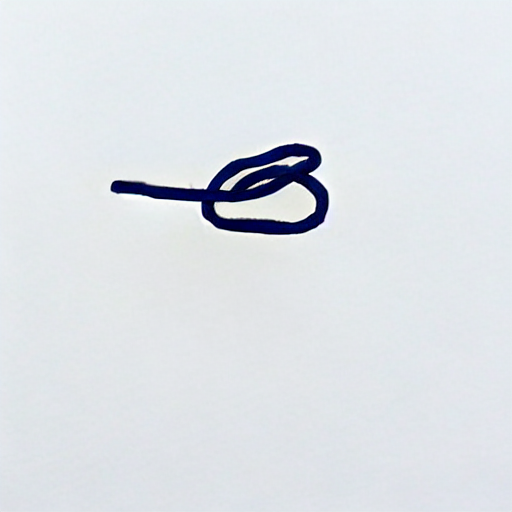 AI image generated of A drawing of a curly cord.