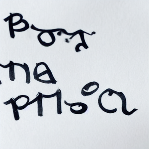 AI image generated of A handwritten word that says "Bozo na na prisao.".