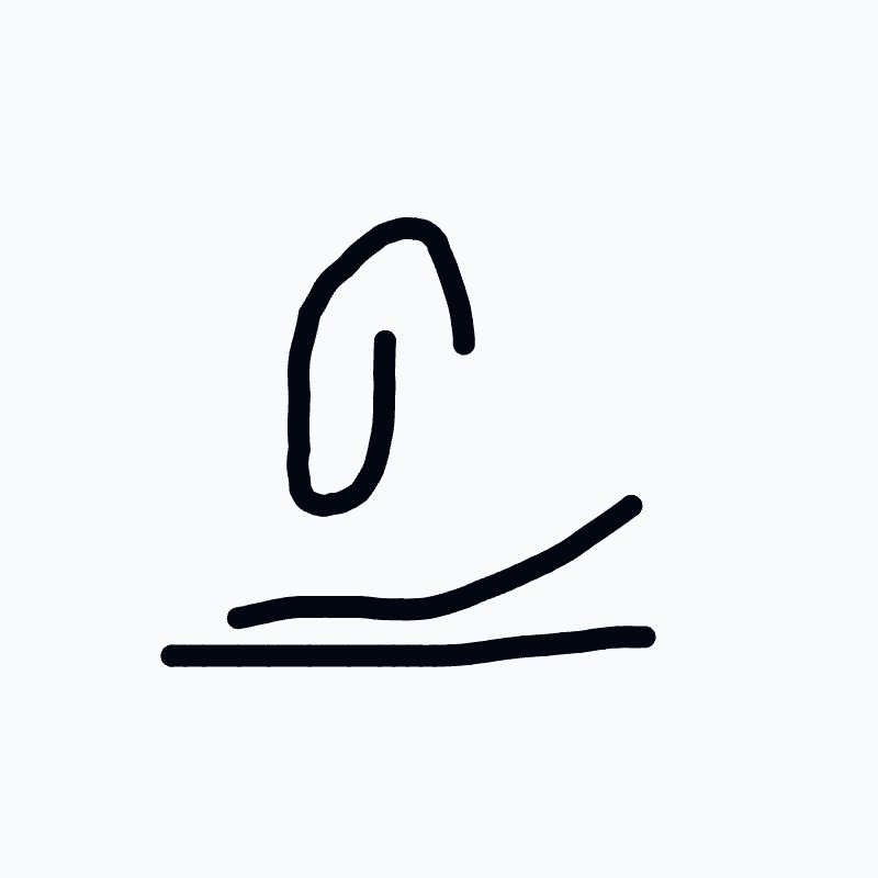 A drawing of a hat with a line through it.