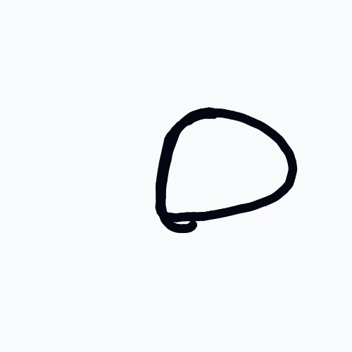 A black circle with a line through it.