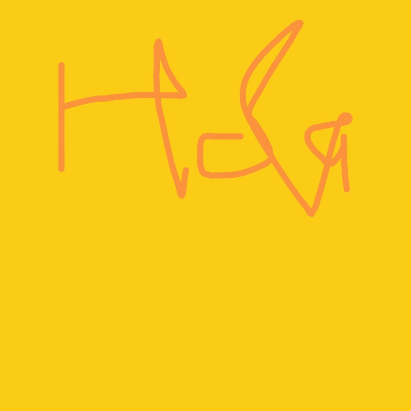 A handwritten letter on a yellow background.