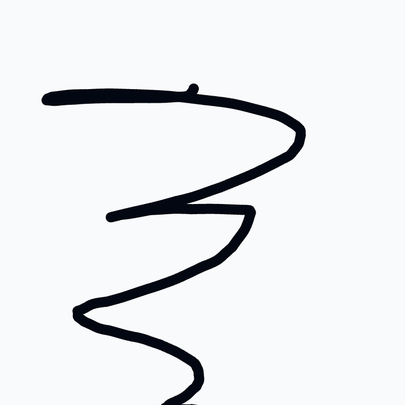 A black line drawing of a spiral.